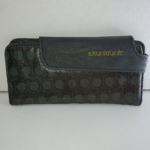 ⭐Skunkfunk Vegan black & green ethical wallet